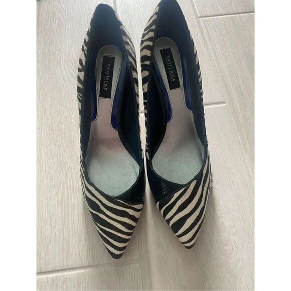 White House Black Market Shoes - White House Black Market Zebra Size 8 Heels